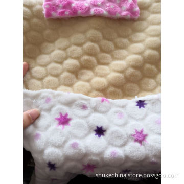 Flanell glänsande Jacquard cirkel design stickning tyg